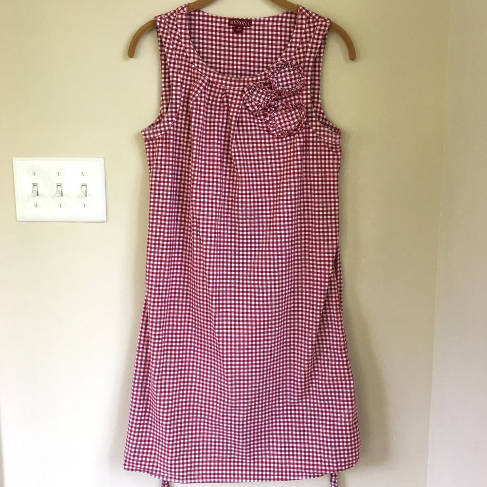 Merona Red Gingham Sleeveless Dress - Picture 3 of 9